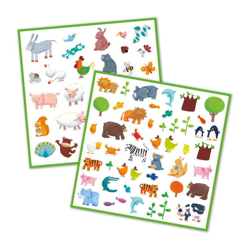 Djeco Animals Stickers