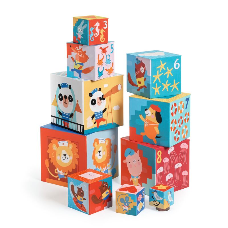 Djeco Beach Stacking Blocks-first_birthday_gifts-baby_gifts-Australia