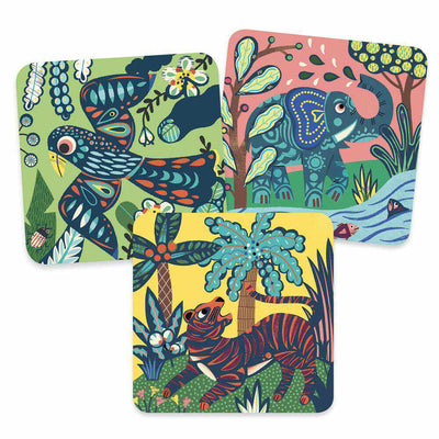 Djeco Big Animals Scratch Cards