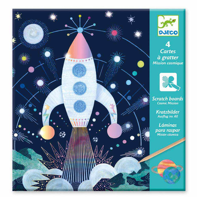 Djeco Cosmic Mission Scratch Card