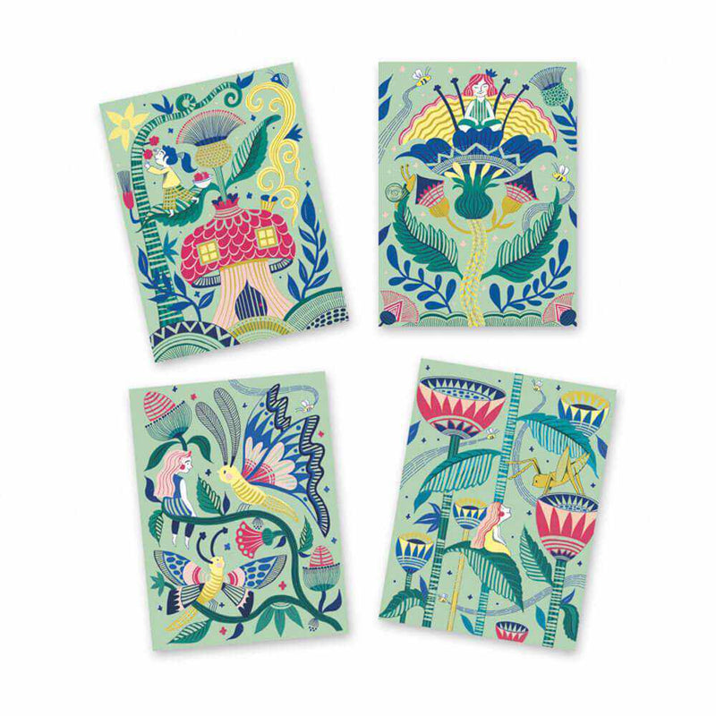 Djeco Fantasy Garden Scratch Cards