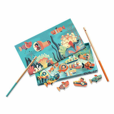Djeco Magnetic Shark Fishing Game
