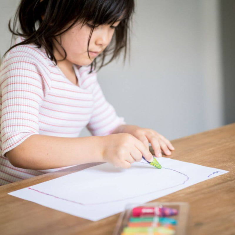 Djeco Multicoloured Flower Crayons-The Enchanted Child