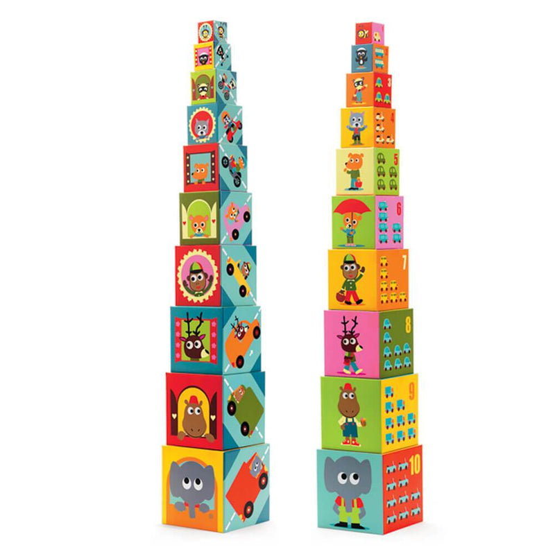 Djeco Vehicles Stacking Blocks-first_birthday_gifts-baby_gifts-Australia