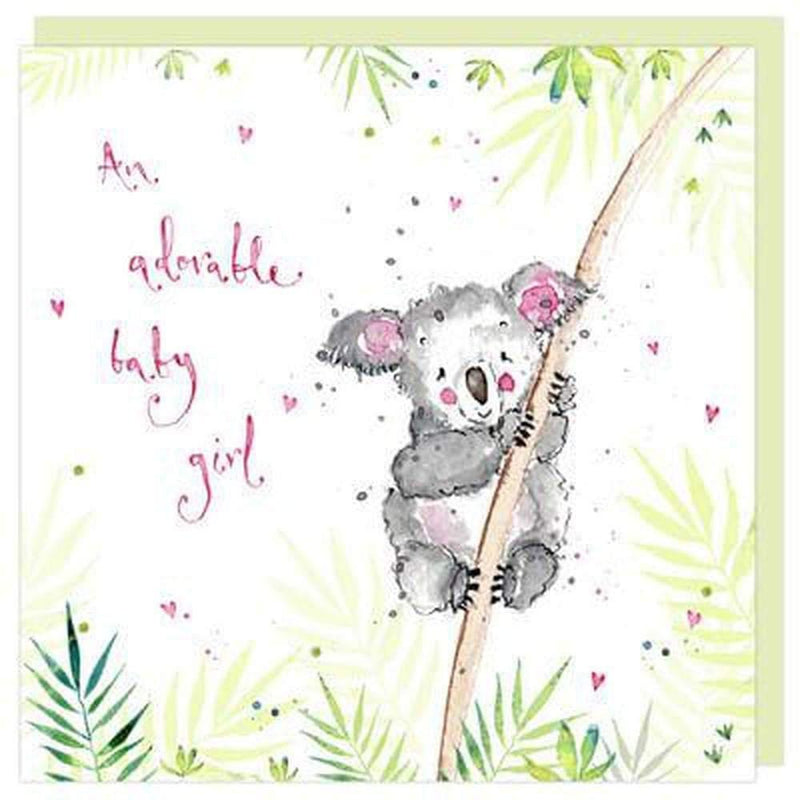 Koala Baby Girl Card