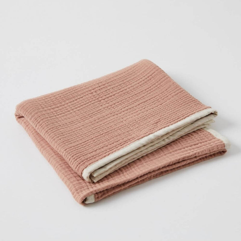 Nordic Kids Desert Pink Muslin Cotton Blanket-Toys-Baby Gifts-Mornington Peninsula