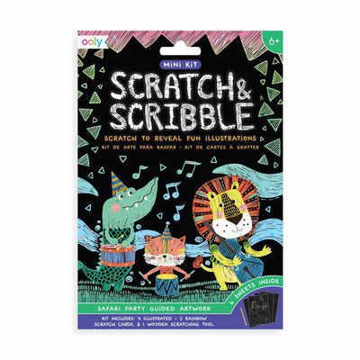Ooly Safari Party Mini Scratch & Scribble