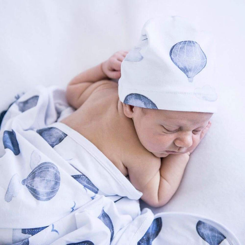 Snuggle Hunny Cloud Chaser Jersey Wrap & Beanie Set-baby_gifts_online_australia