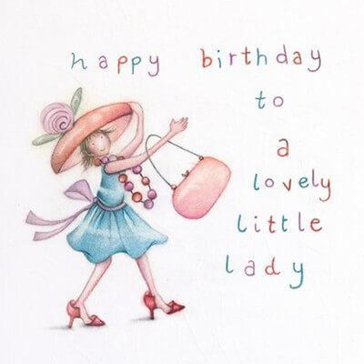 Special Little Lady Birthday Card