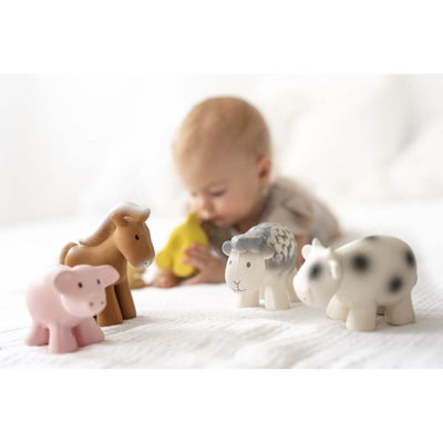 Tikiri Natural Rubber Pig-Baby Gifts-Kids Toys Australia