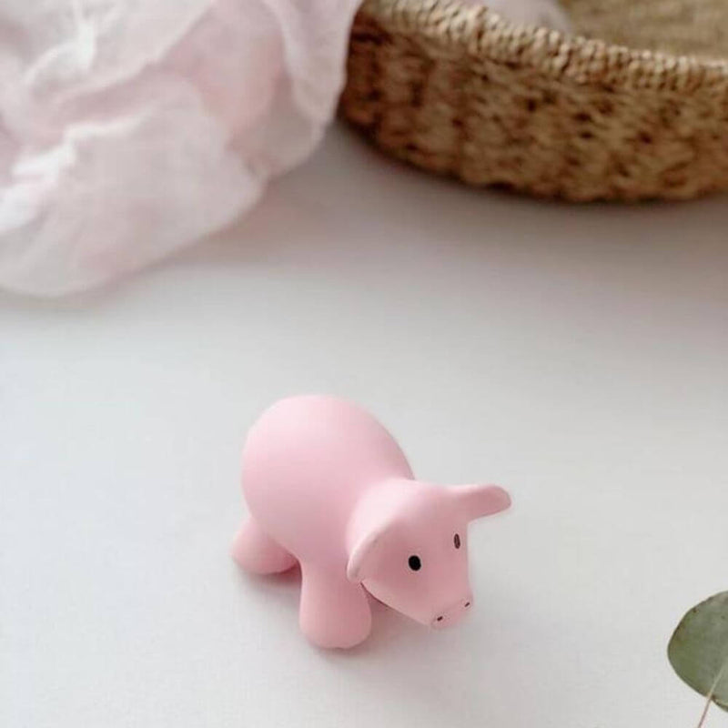 Tikiri Natural Rubber Pig-Baby Gifts-Kids Toys Australia