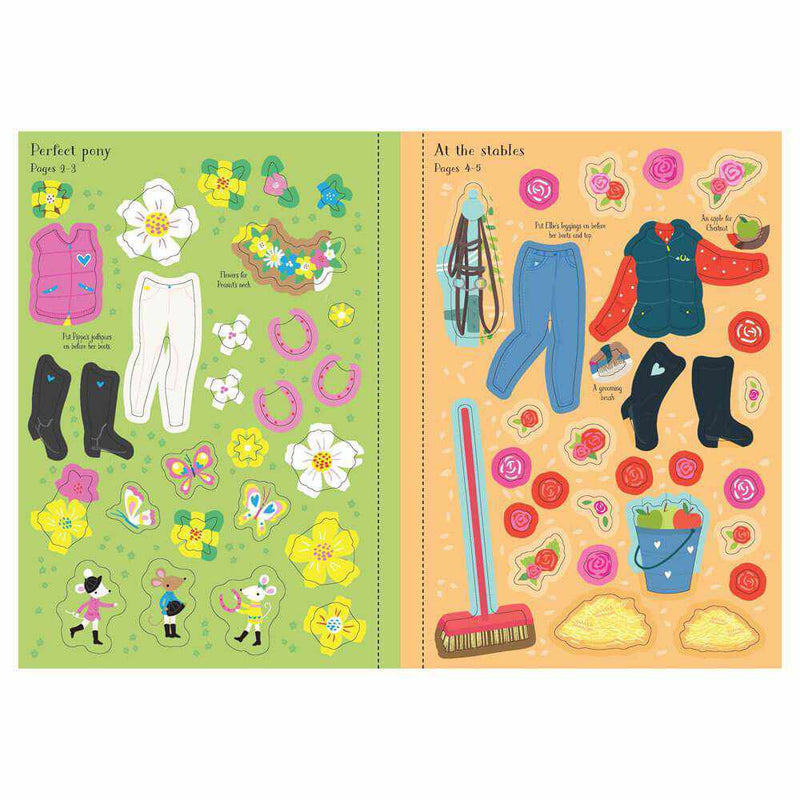 Usborne Ponies Little Sticker Dolls