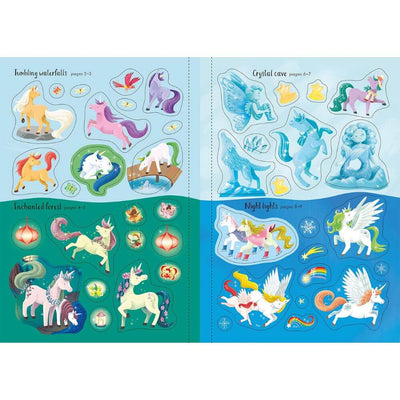 Usborne Sparkly Unicorns Sticker Book-Baby Gifts-Kids Toys-Mornington Peninsula