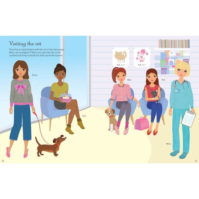 Usborne Sports Dogs & Puppies Sticker Dolls-The Enchanted Child-Mornington Peninsula