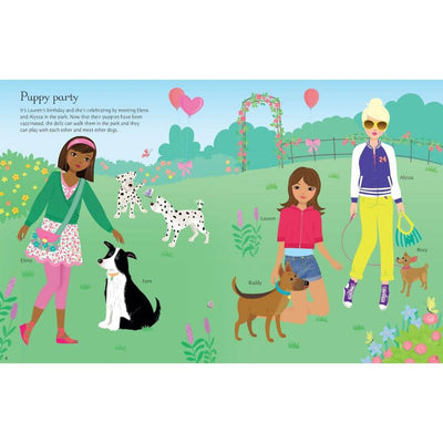Usborne Sports Dogs & Puppies Sticker Dolls-The Enchanted Child-Mornington Peninsula
