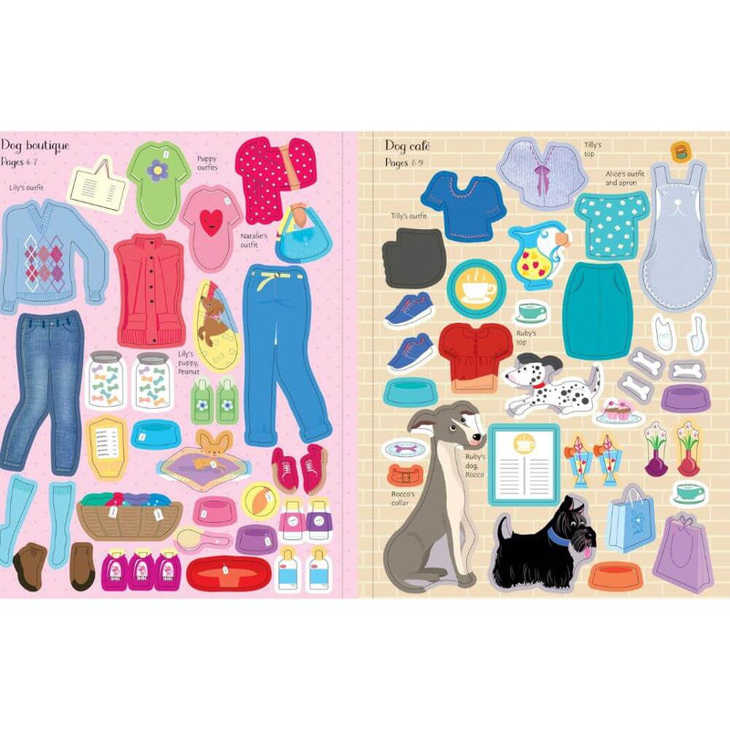 Usborne Sports Dogs & Puppies Sticker Dolls-The Enchanted Child-Mornington Peninsula
