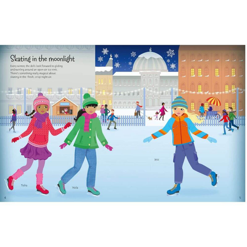 Usborne Winter Wonderland Sticker Dolls-The Enchanted Child