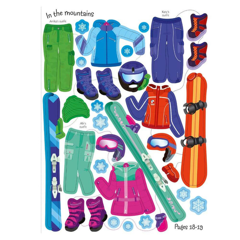 Usborne Winter Wonderland Sticker Dolls-The Enchanted Child